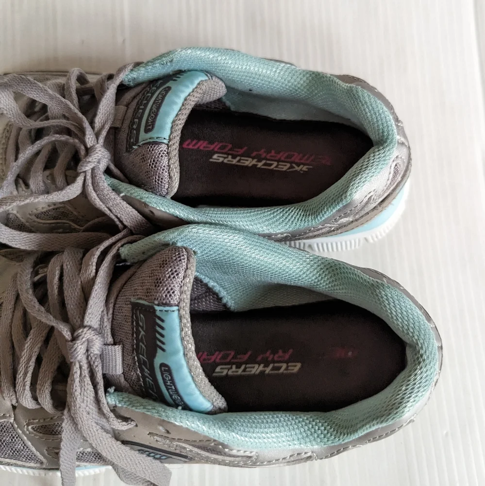 SKECHERS Flex Appeal Align 3.0 lightweight sneakers gray blue running shoes